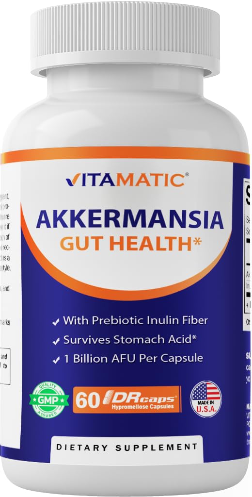 Suplemento Vitamatic Akkermansia muciniphila salud intestinal 60 cápsulas