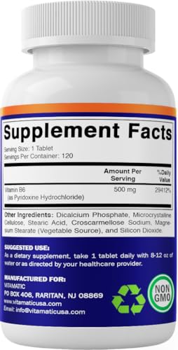 Suplemento Vitamatic B6 para sistema inmunológico y cardiovascular