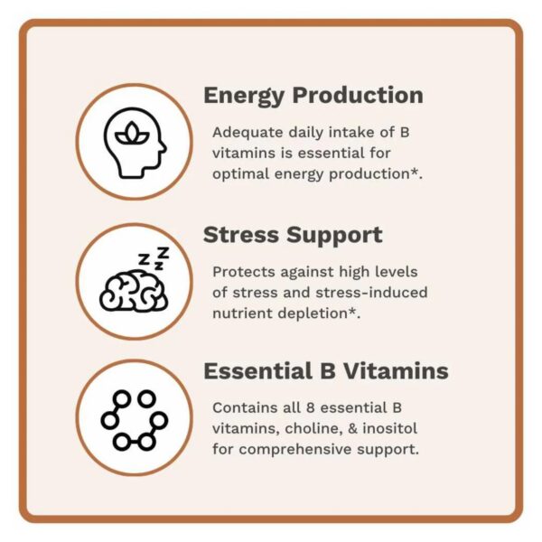 Suplemento de vitamina b con colina e inositol