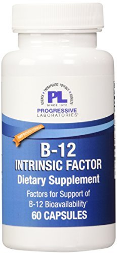Suplemento vitamina B12 con factor intrínseco Progressive Labs 60 cápsulas