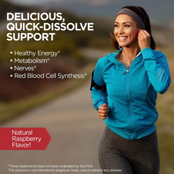 Suplemento de vitamina B12 KAL embalaje trasero