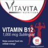 Suplemento vitamina b12 vitavita tabletas sublingual