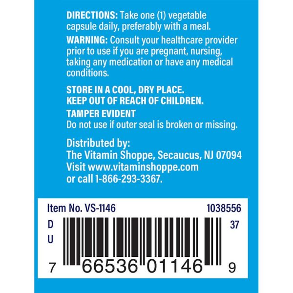 Suplemento Vitamina B2 100mg The Vitamin Shoppe