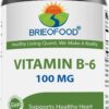 Suplemento vitamina b6 100 mg brieofood botella