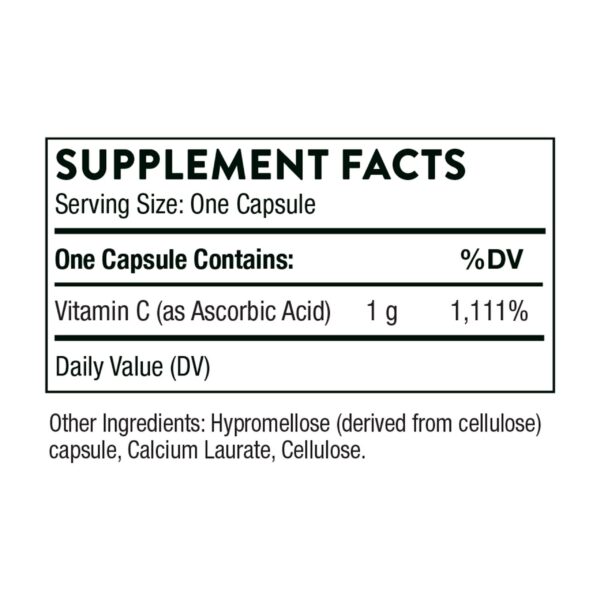 Suplemento vitamina c 1000 mg THORNE apoyo sistema inmune