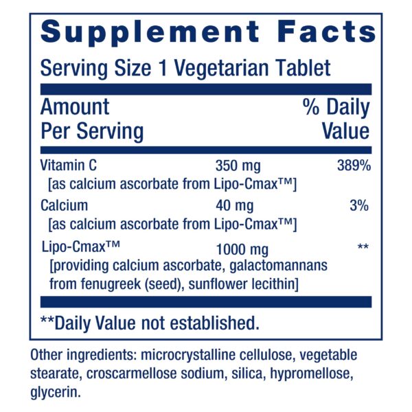 Suplemento vitamina C liposomal absorción superior 24 horas