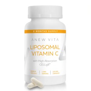 Suplemento vitamina c liposomal anew vita 120 cápsulas veganas