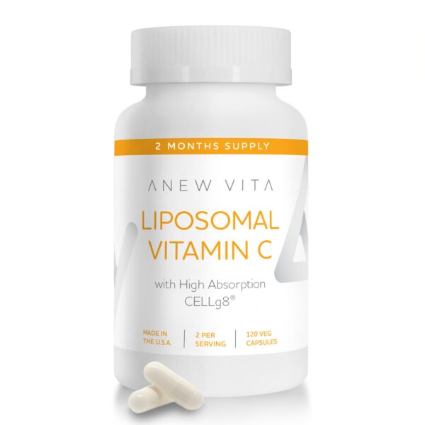 Suplemento vitamina c liposomal anew vita 120 cápsulas veganas
