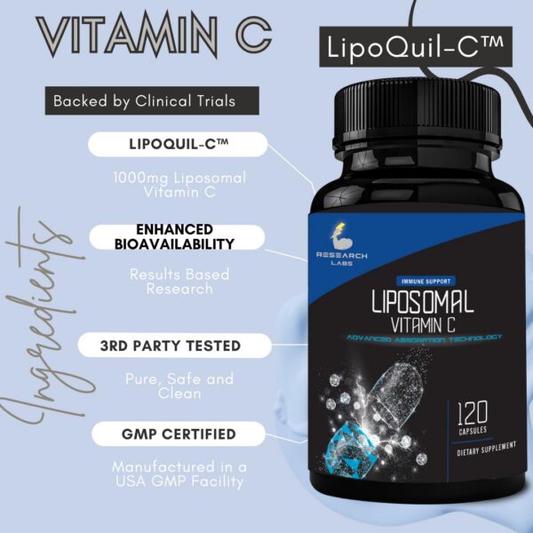 Suplemento vitamina C liposomal LipoQuil-C apoyo inmunológico