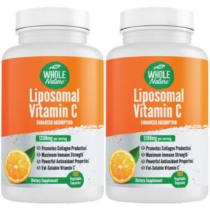 Suplemento vitamina c liposomal Whole Nature cápsula 1200mg