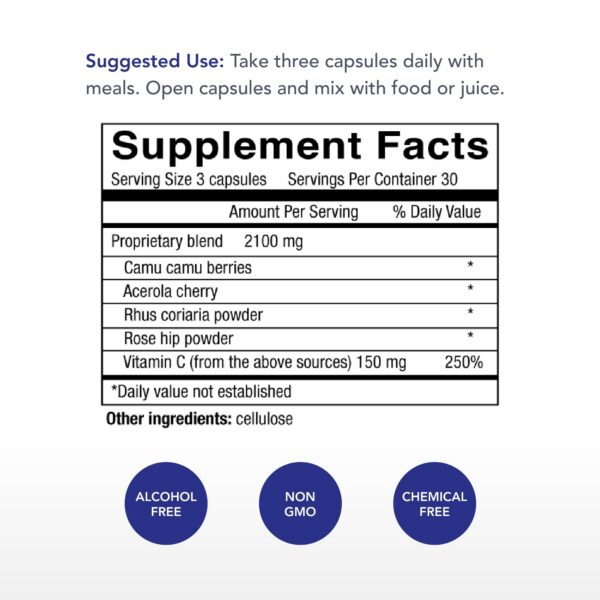 Version 1.0.0 Suplemento vitamina c natural con flavonoides