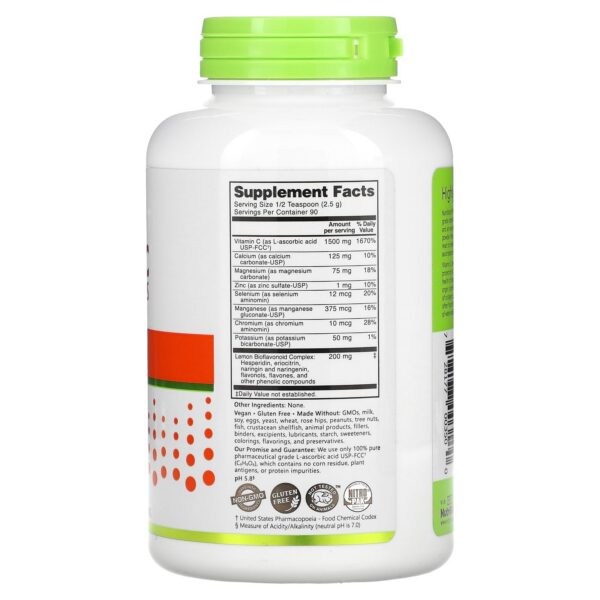 suplemento vitamina c polvo bio-c ascorbato nutribiotic 8 onzas
