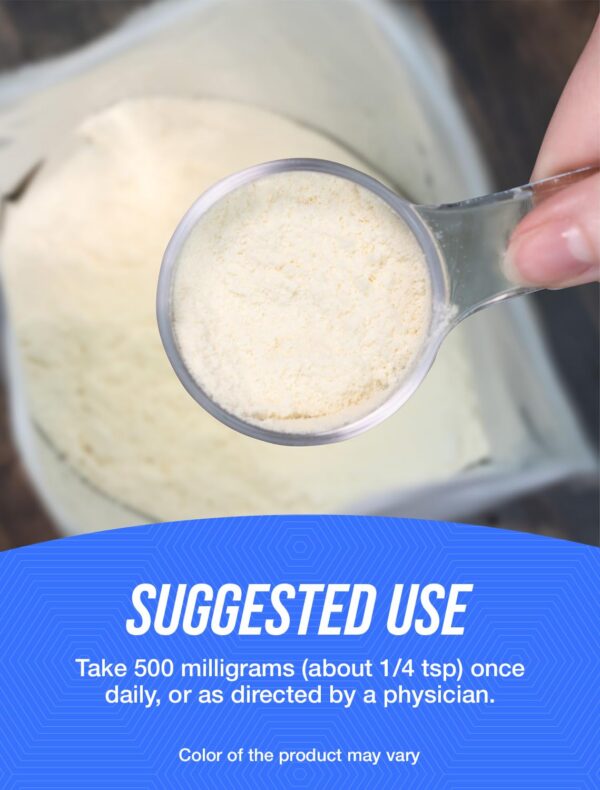 Version 1.0.0 Suplemento vitamina c polvo BulkSupplements vista lateral