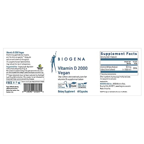 Version 1.0.0 Suplemento vitamina d vegano 2000 ui biogena