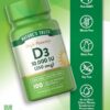 Suplemento vitamina d3 alta potencia Nature's Truth 100 cápsulas