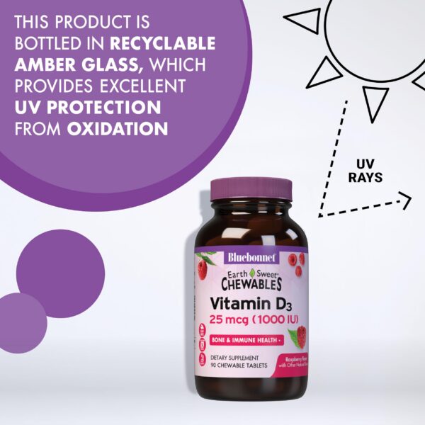 Version 1.0.0 Suplemento vitamina D3 Bluebonnet para huesos e inmunidad