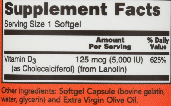 Suplemeto vitamina d3 para huesos y sistema inmune