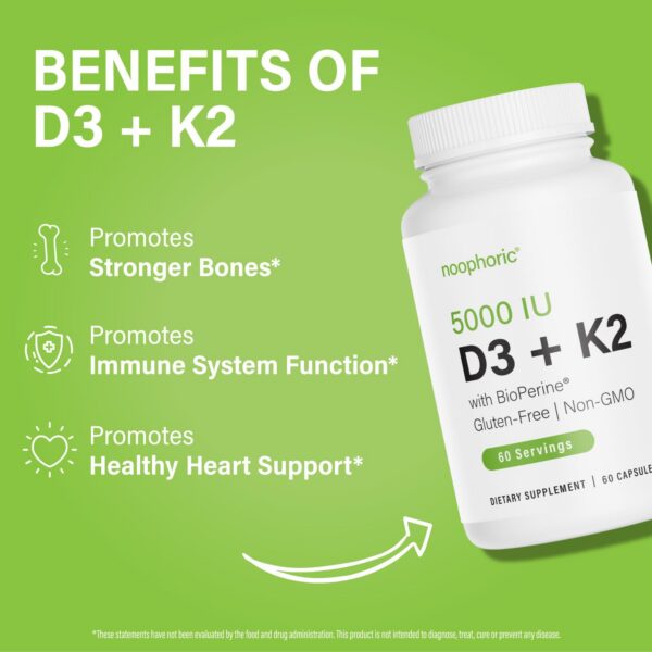 Suplemento Vitamina D3 K2 Noophoric envase frontal