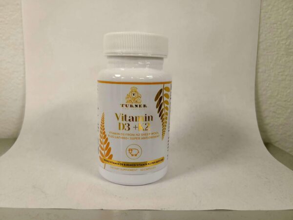 Suplemento vitamina D3 K2 de TURNER detalle cápsulas