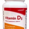 Suplemento Vitamina D3 LEADER paquete 4 frascos