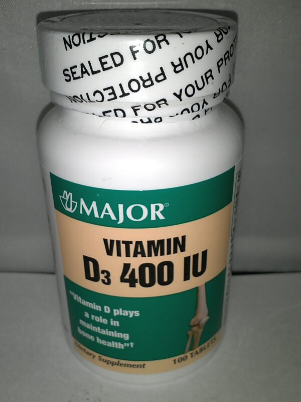 Suplemento vitamina d3 major 400 ui bote