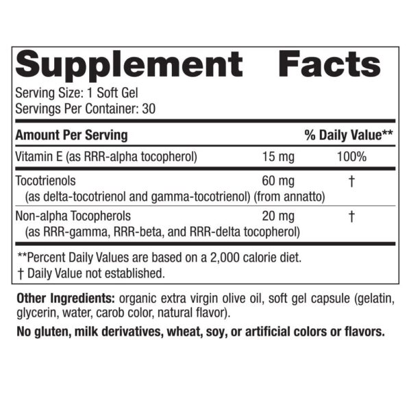 Suplemento vitamina e complejo nordic naturals 30 cápsulas