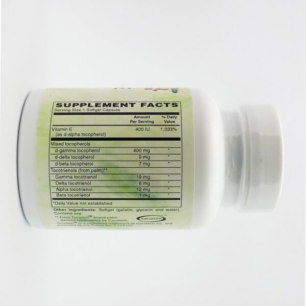 Suplemento vitamina E tocotrienoles gamma y alfa tocoferol