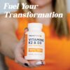 Suplemento vitamina K2 MK7 y D3 TransformHQ 120 cápsulas