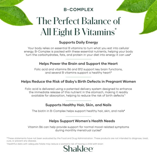 Version 1.0.0 Suplemento vitaminas b shaklee para bienestar general