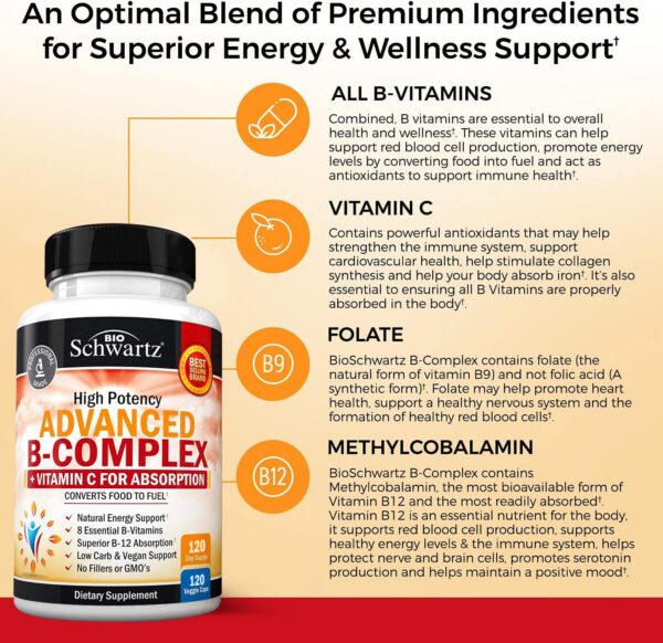 Version 1.0.0 Suplemento vitaminas B y vitamina C BioSchwartz 120 cápsulas