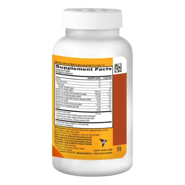 Suplemento vitamínico Airborne vitamina C y zinc para adultos y niños