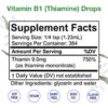Suplemento vitaminico líquido HoneyCombs b1 para salud nerviosa