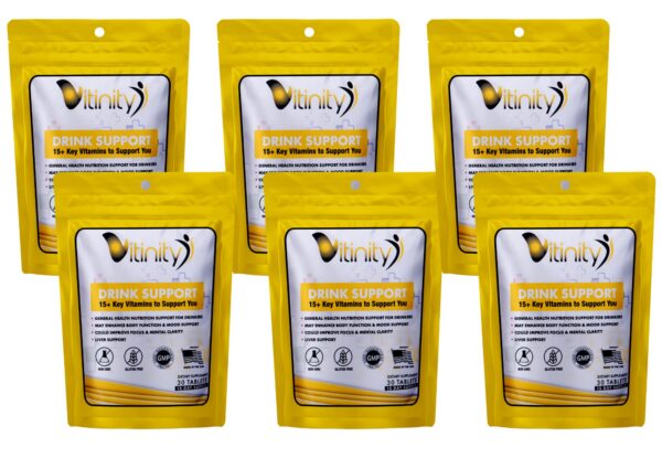 Version 1.0.0 Frasco suplemento Vitinity Anti Bebida para salud hepática y control de antojos