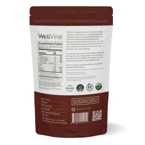 Version 1.0.0 Suplemento WellVine polvo apoyo cerebro intestino corazón