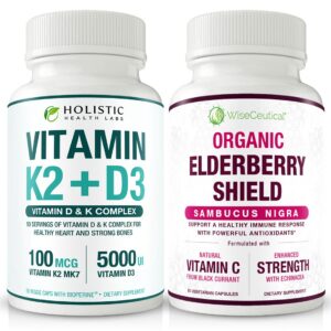 Suplemento Wiseceutical Vitamina K2, D3 y Saúco Orgánico