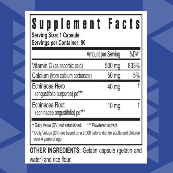 Suplemento Youngevity C-FX con vitamina C y equinácea para inmunidad