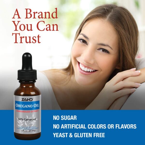 Suplemento Zand aceite de orégano sin elementos artificiales