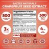 Suplemento Zazzee extracto semilla toronja 3x concentración