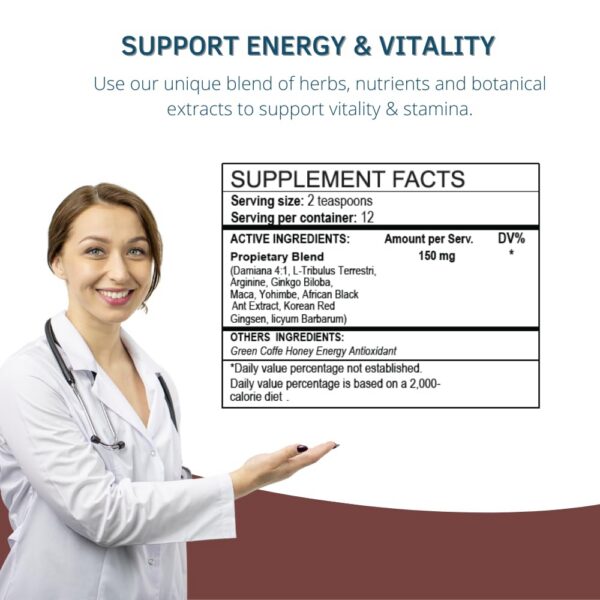 Suplemento Zelux botella y caja para energía y resistencia hombre