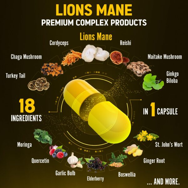 Suplemento Zolotus con extractos de hongos y plantas