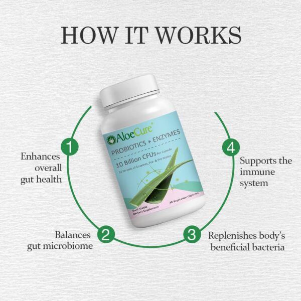 Version 1.0.0 Etiqueta frontal jugo AloeCure aloe vera orgánico y probióticos