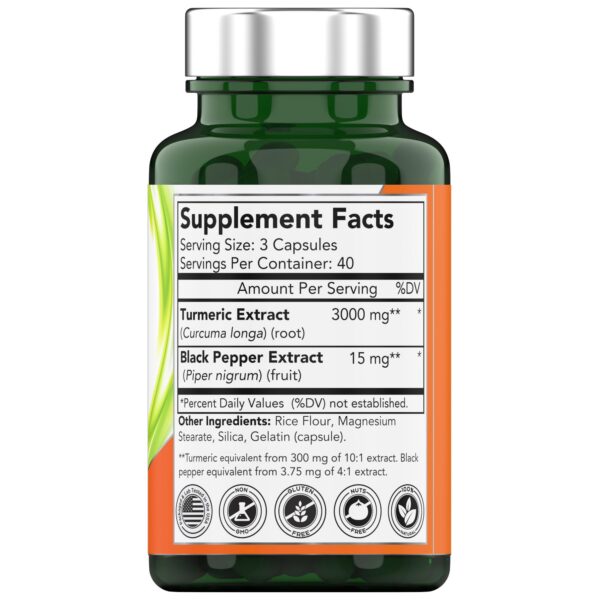 Suplementos para articulaciones boswellia y cúrcuma con pimienta negra