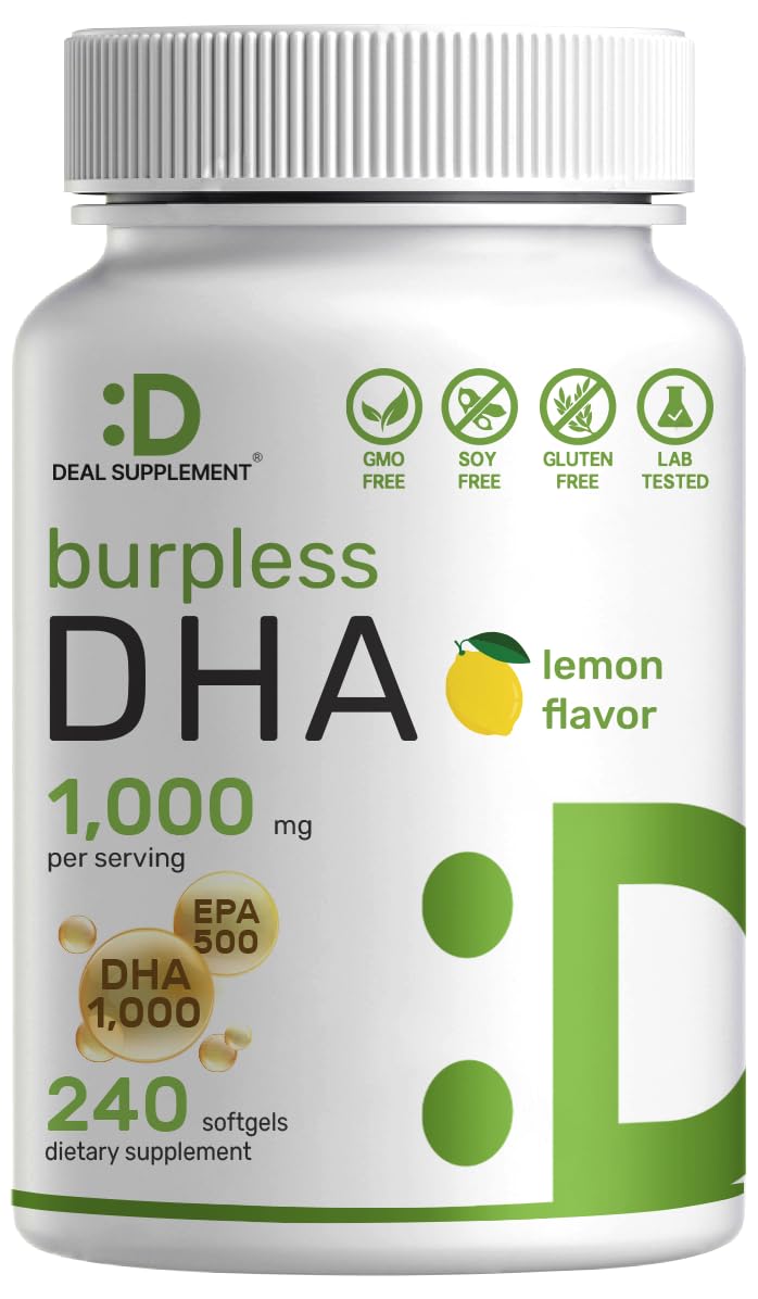 DEAL SUPPLEMENT Omega-3 DHA, 1000 mg and EPA 500 mg