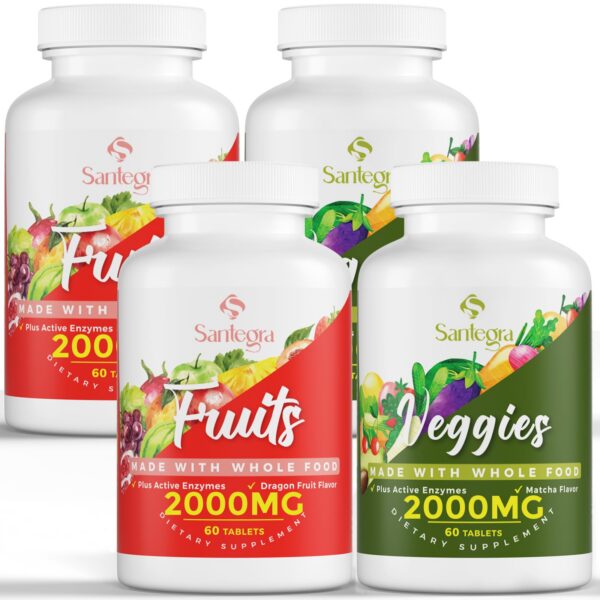 Suplementos de frutas y verduras Santegra 2000 mg