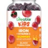 Suplementos de hierro en gominolas sabor uva para niños Lifeable