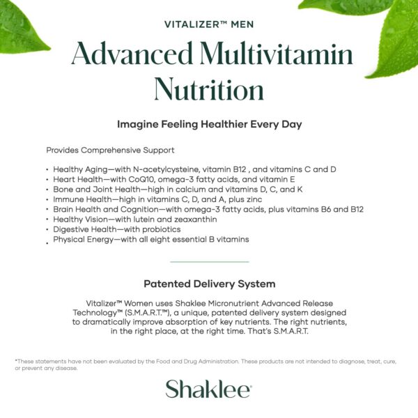 Suplementos individuales Vita-Strips de Shaklee Vitalizer Men