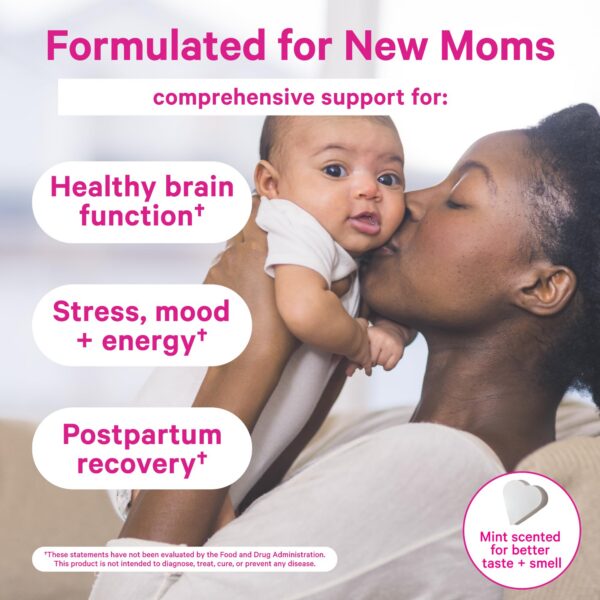 Suplementos postnatales sin gluten ni soya para madres lactantes