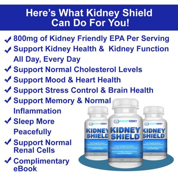 Suplementos para salud renal Kidney Restore y Kidney Shield