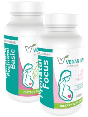 Version 1.0.0 Suplementos vitamínicos prenatales veganos Vegan Life Nutrition caja