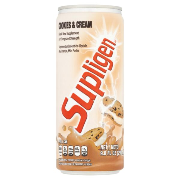 Frente de botella Supligen Cookies and Cream 9.87 oz